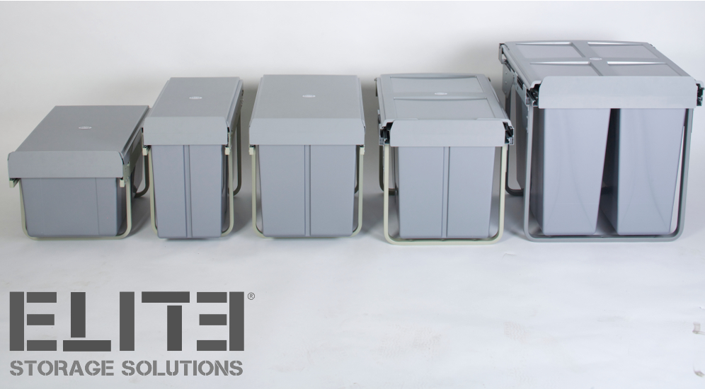 pull out bins for kitchen waste Kitchen Concealed Waste Bins
