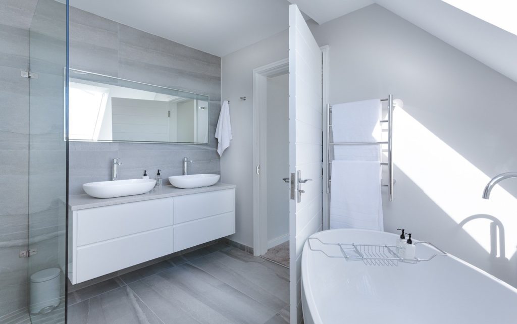 Bathroom Heated Towel Rail minimalist bathroom