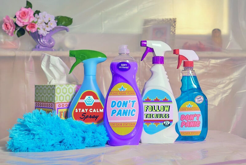 Sanitize Your Home sanitizers and cleaning materials