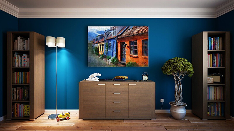 Image by Ferenc Keresi Pixabay blue living room